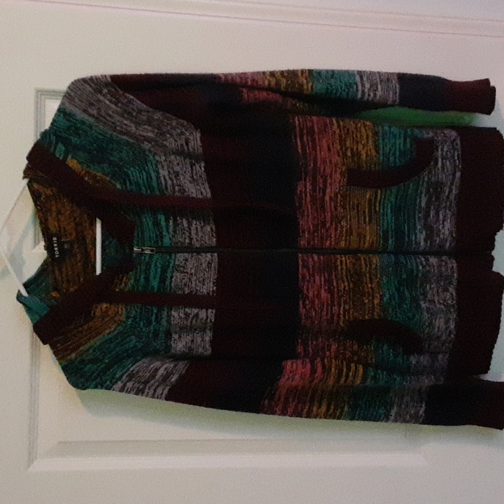 Torrid zip front hooded cardigan size 00(M/10)